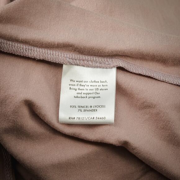 Eileen Fisher Size Small S Pink High Neck Short Sleeve Knee Length System Tencel - Picture 4 of 6